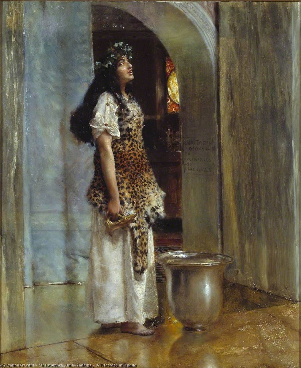 A Priestess Of Apollo — Lourens Alma Tadema