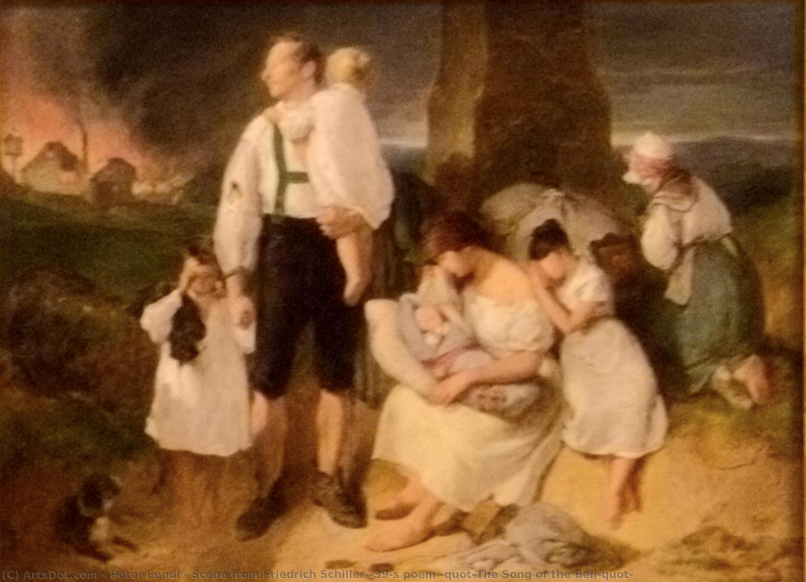 Scene From Friedrich Schiller's Poem "the Song Of The Bell" — Peter Fendi