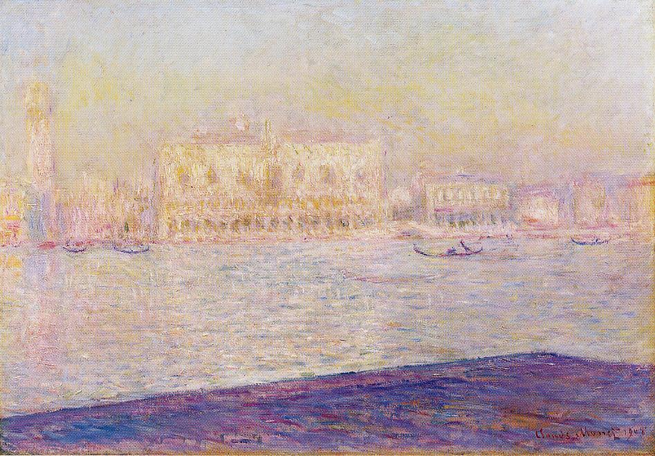The Doges' Palace Seen From San Giorgio Maggiore 1 — Claude Monet