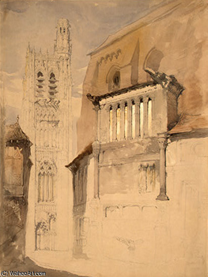 Tower Of The Cathedral At Sens C. — John Ruskin