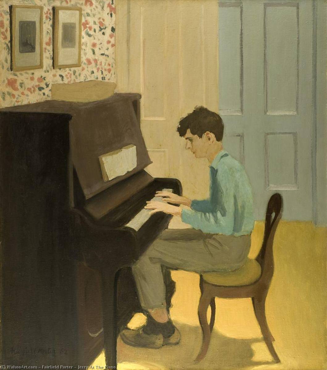 Jerry At The Piano — Fairfield Porter
