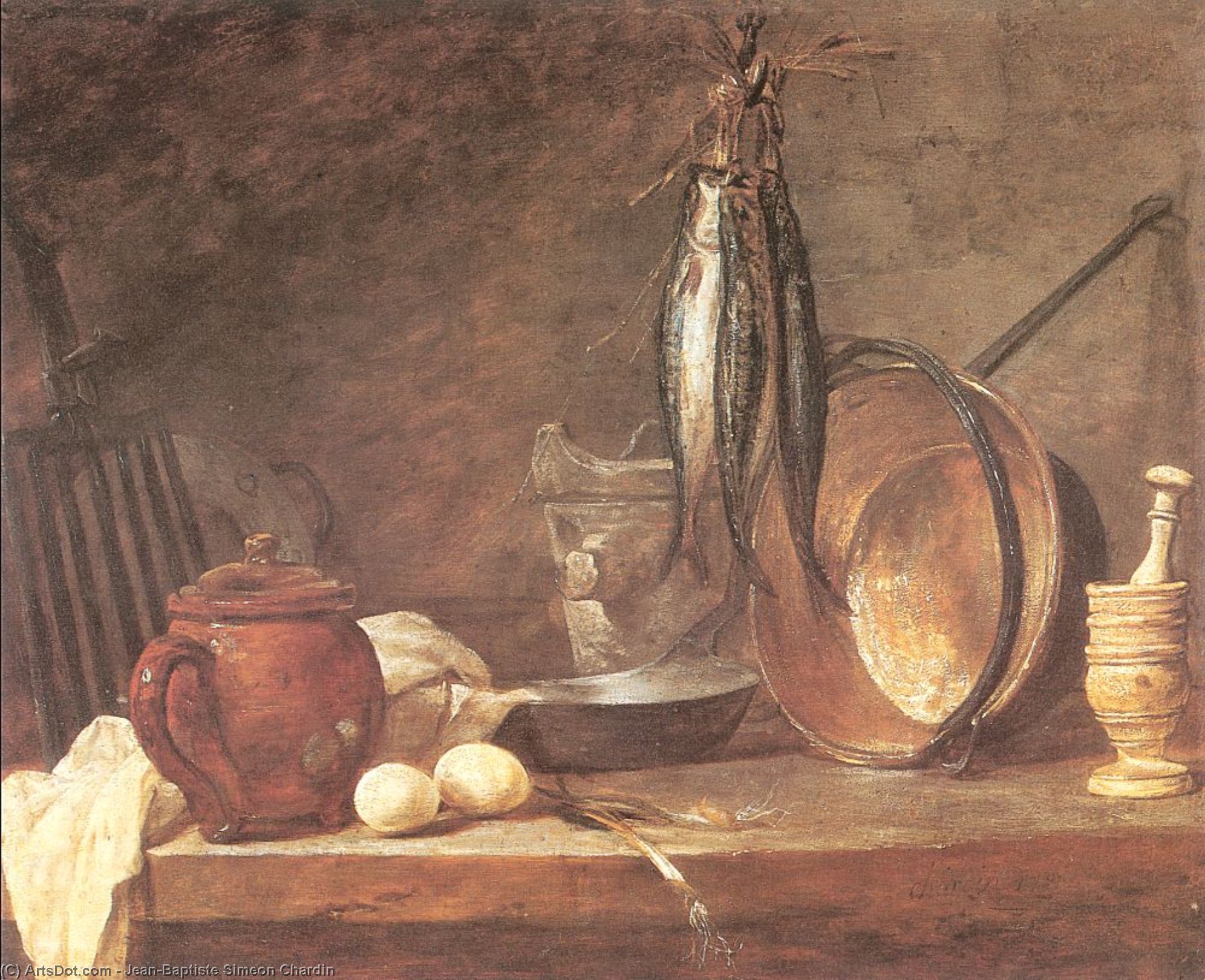 Still Life: Fast Day Menu — Jean-baptiste-siméon Chardin