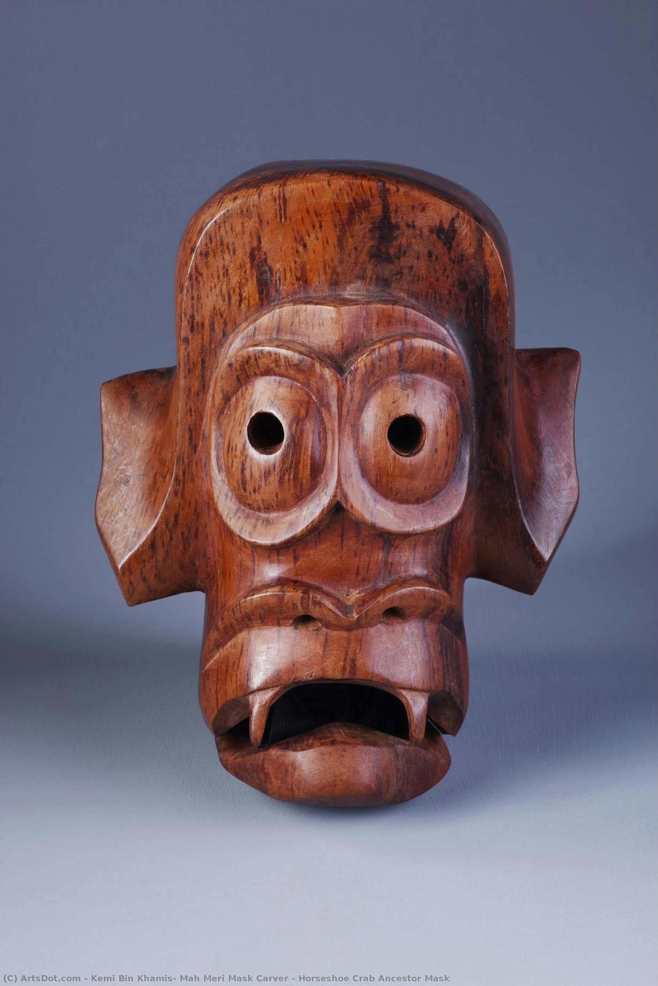 Horseshoe Crab Ancestor Mask — Kemi Bin Khamis: Mah Meri Mask Carver