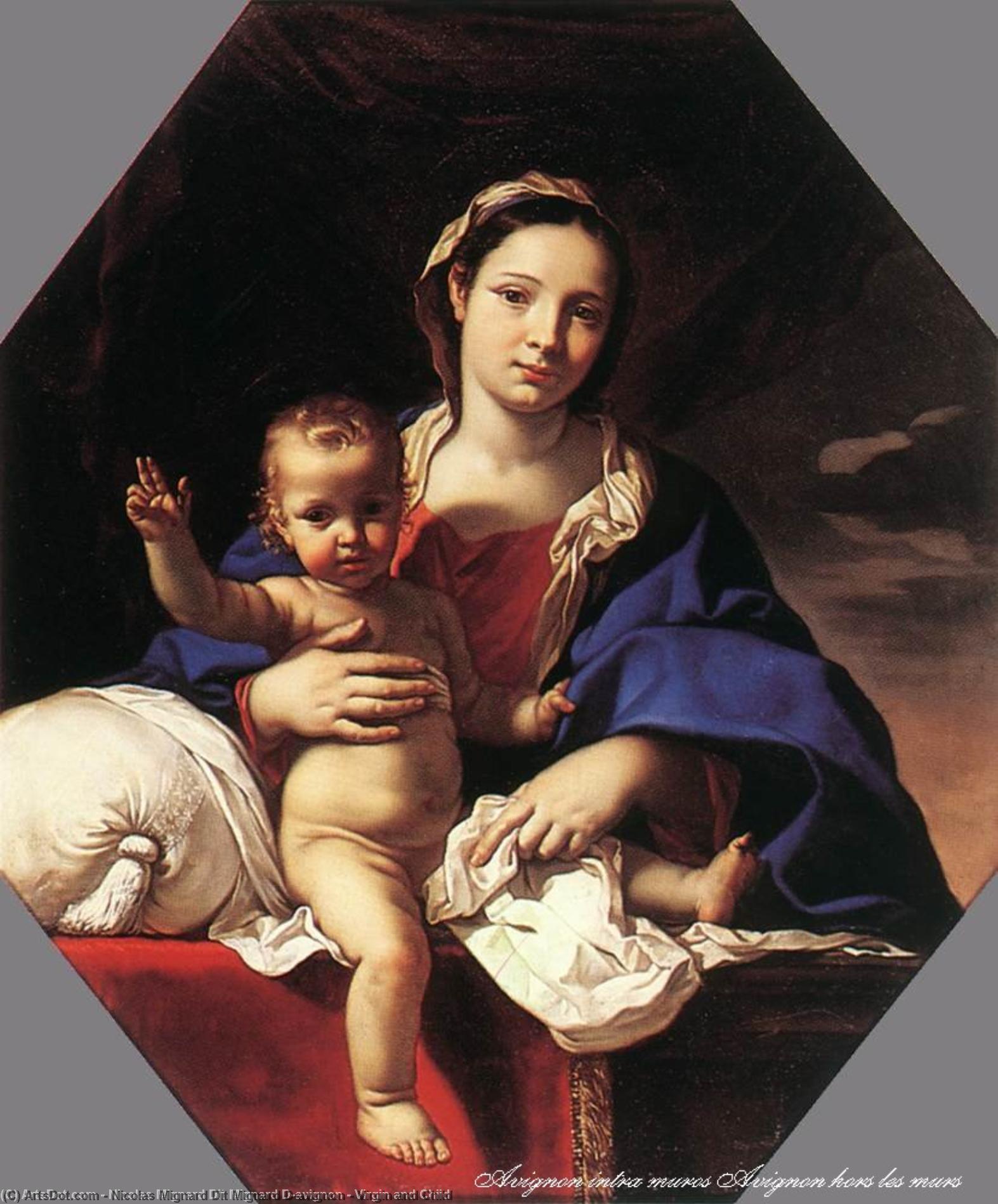 Virgin And Child — Nicolas Mignard Dit Mignard D'avignon