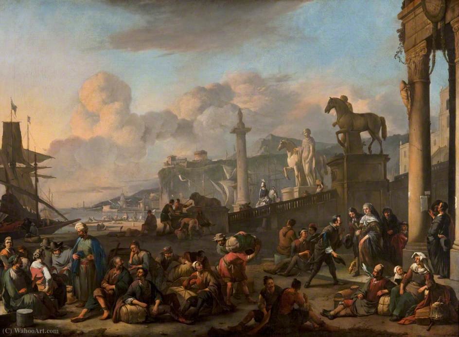 An Imaginary Mediterranean Seaport — Johannes Lingelbach