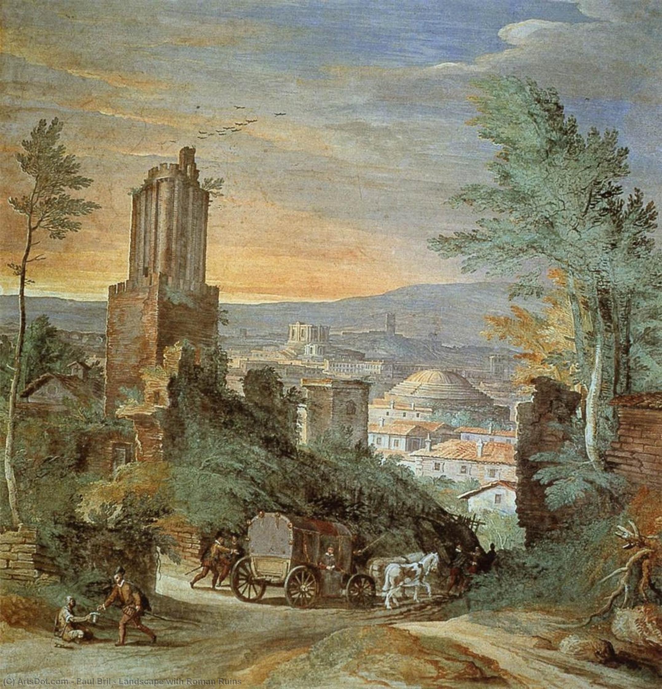 Landscape With Roman Ruins — Paulus Bril
