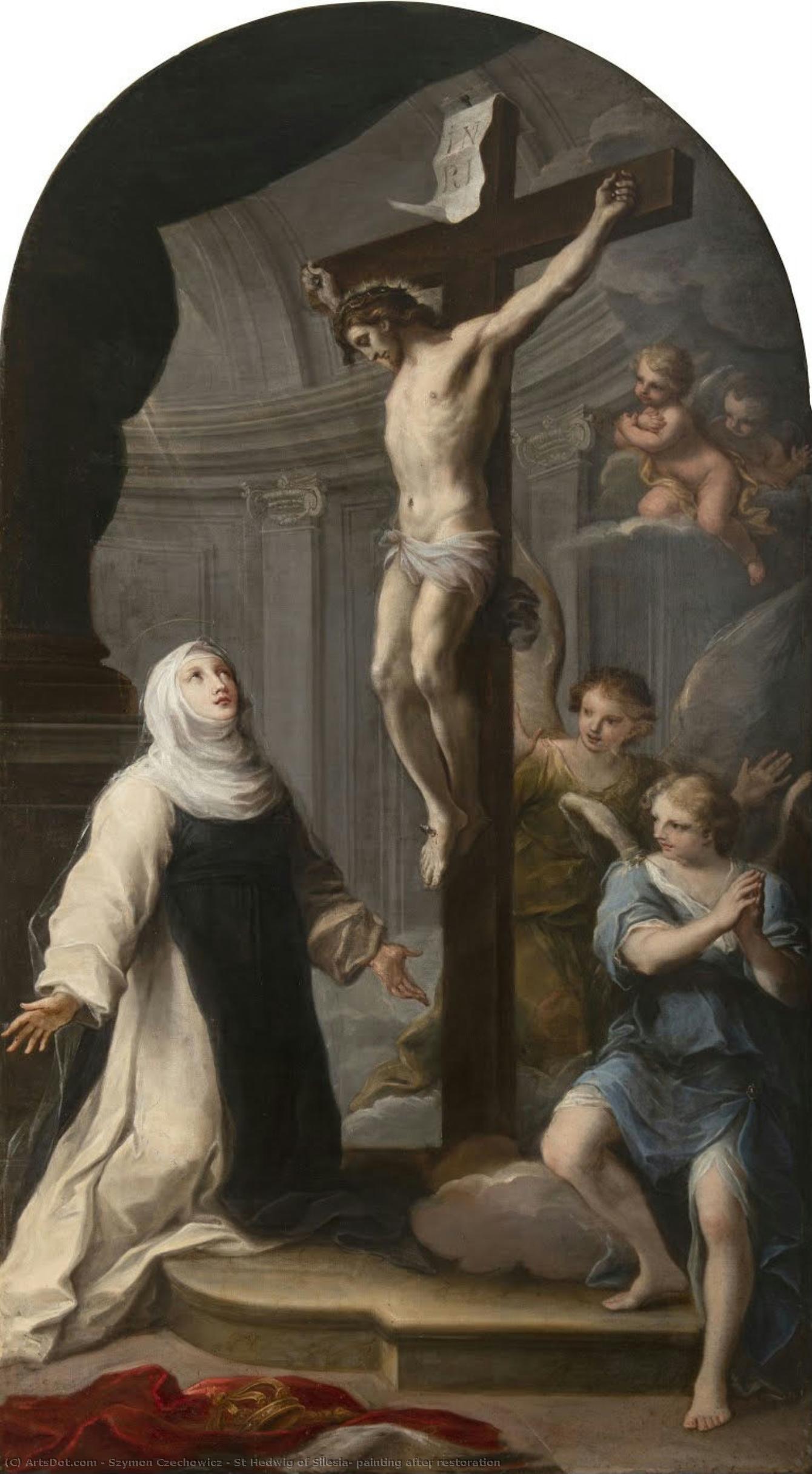 St Hedwig Of Silesia, Painting After Restoration — Szymon Czechowicz