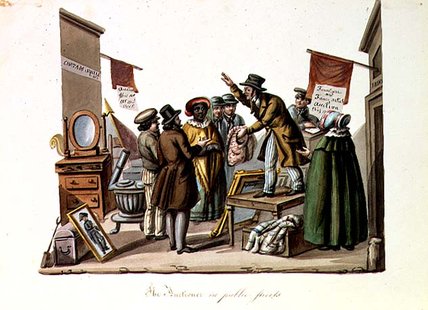 The Auctioner In Public Streets — Nicolino Calyo