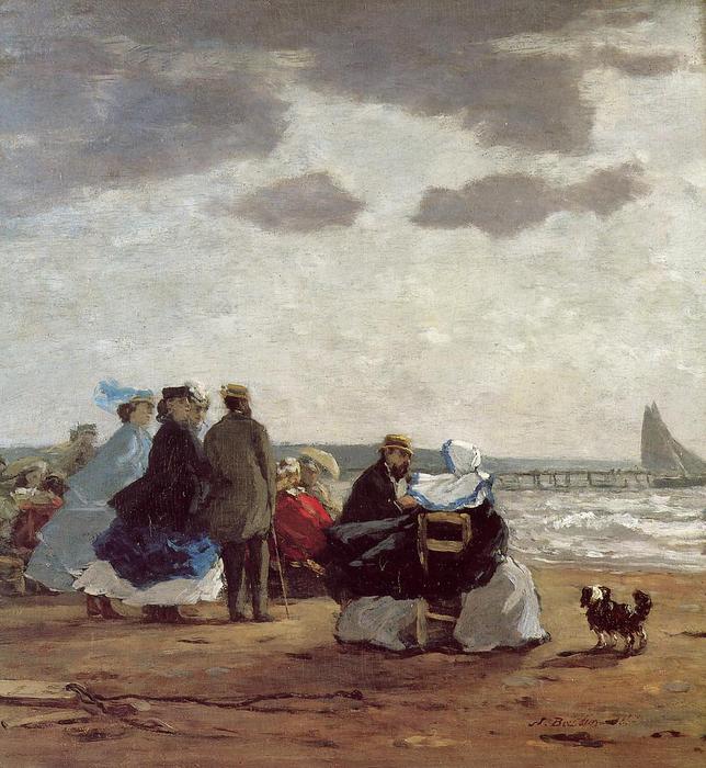 On The Beach, Dieppe — Eugène Louis Boudin