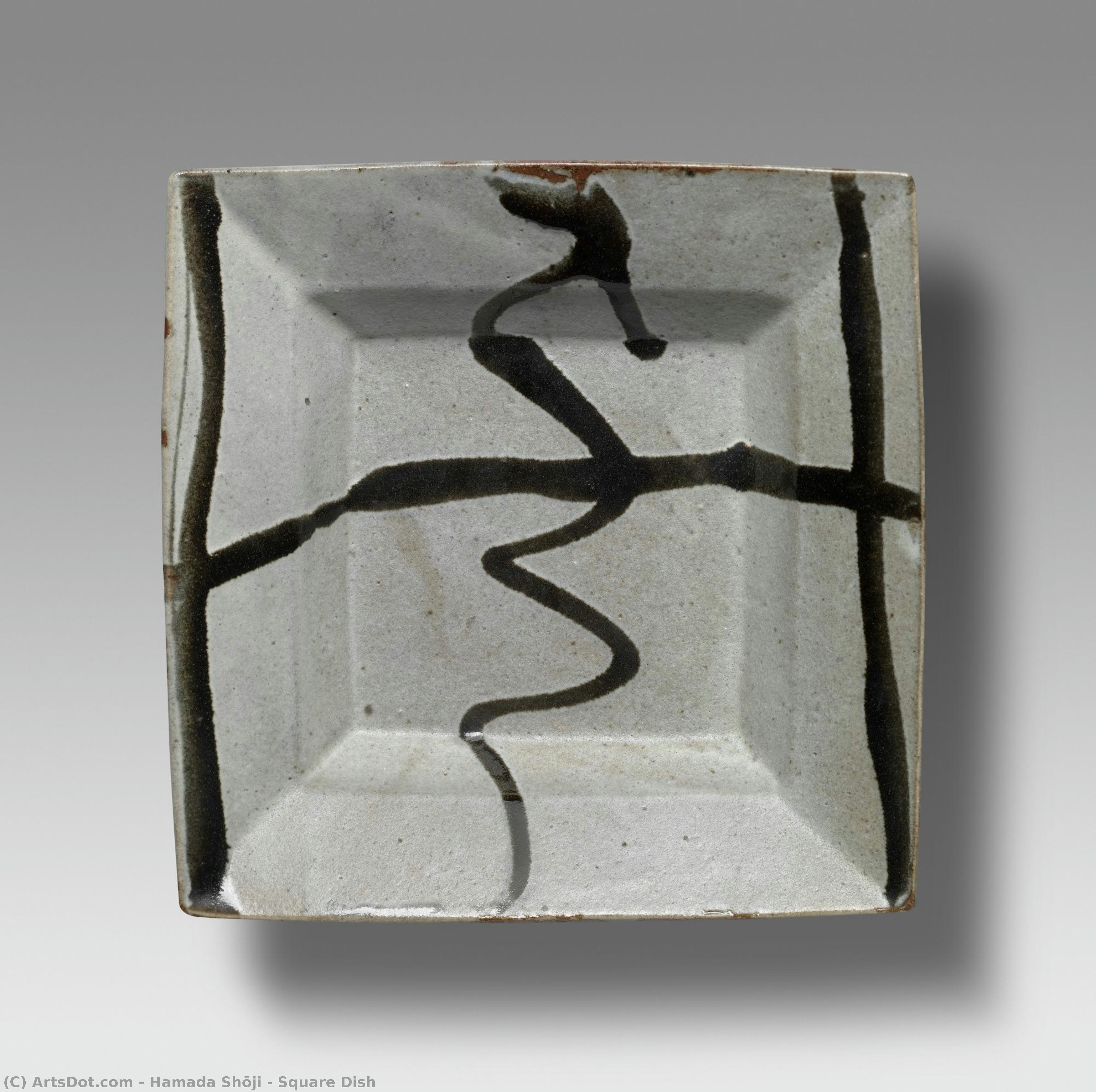 Square Dish — Hamada Shōji