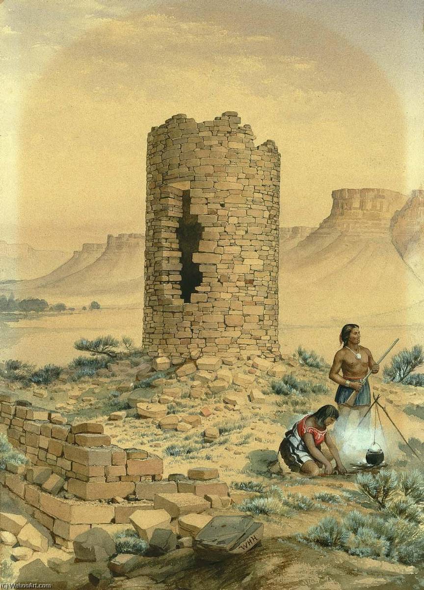 Ancient Stone Round Tower — William Henry Holmes