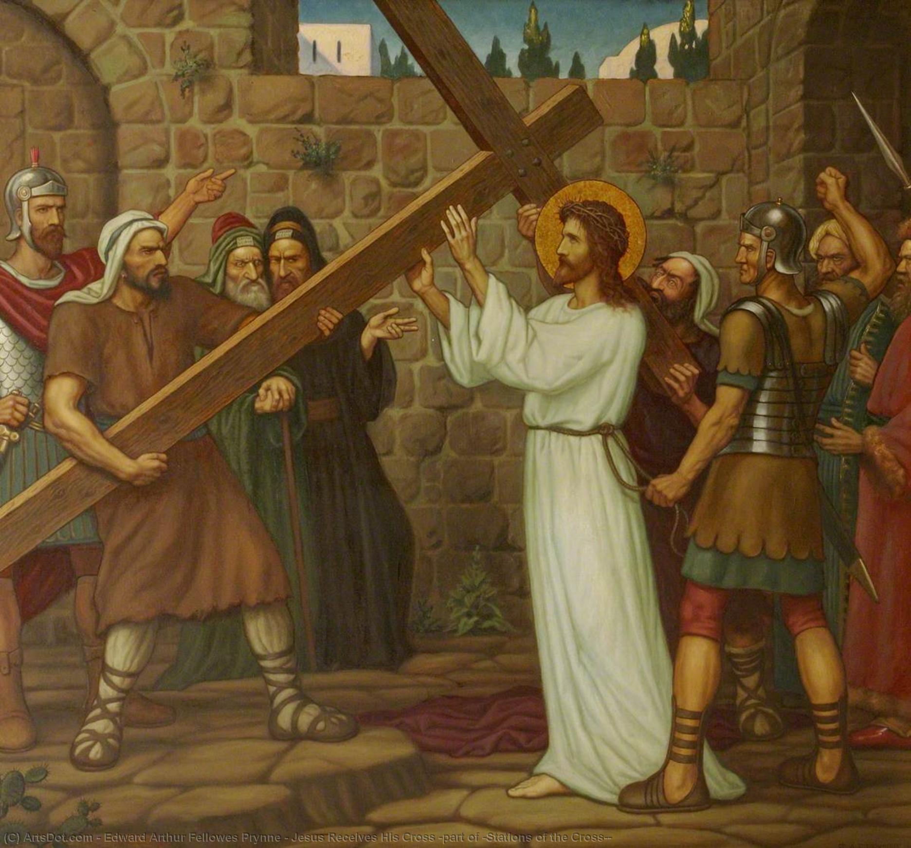 Jesus Receives His Cross (part Of ‘stations Of The Cross’) — Edward Arthur Fellowes Prynne