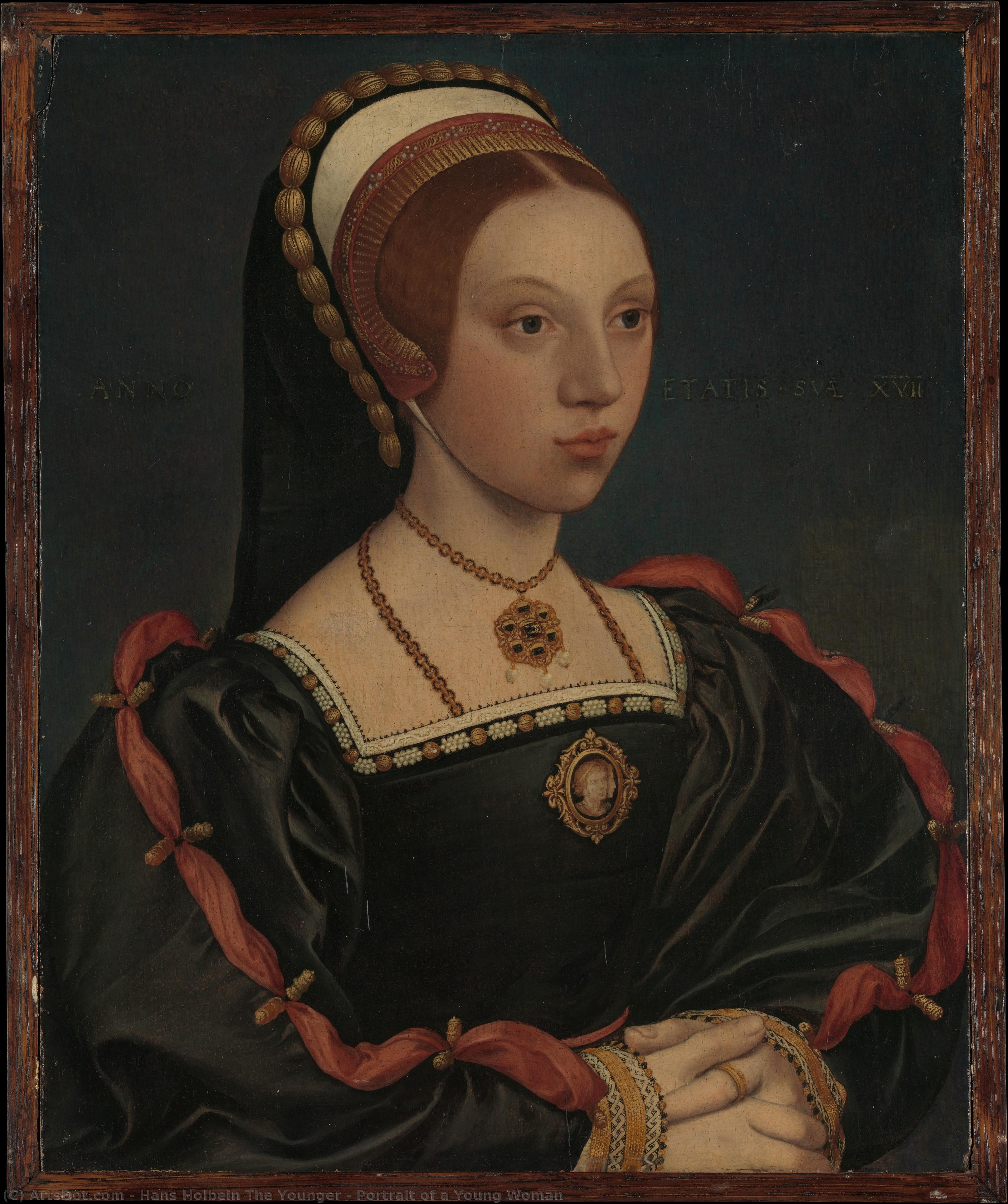 Portrait Of A Young Woman — Hans Holbein The Younger