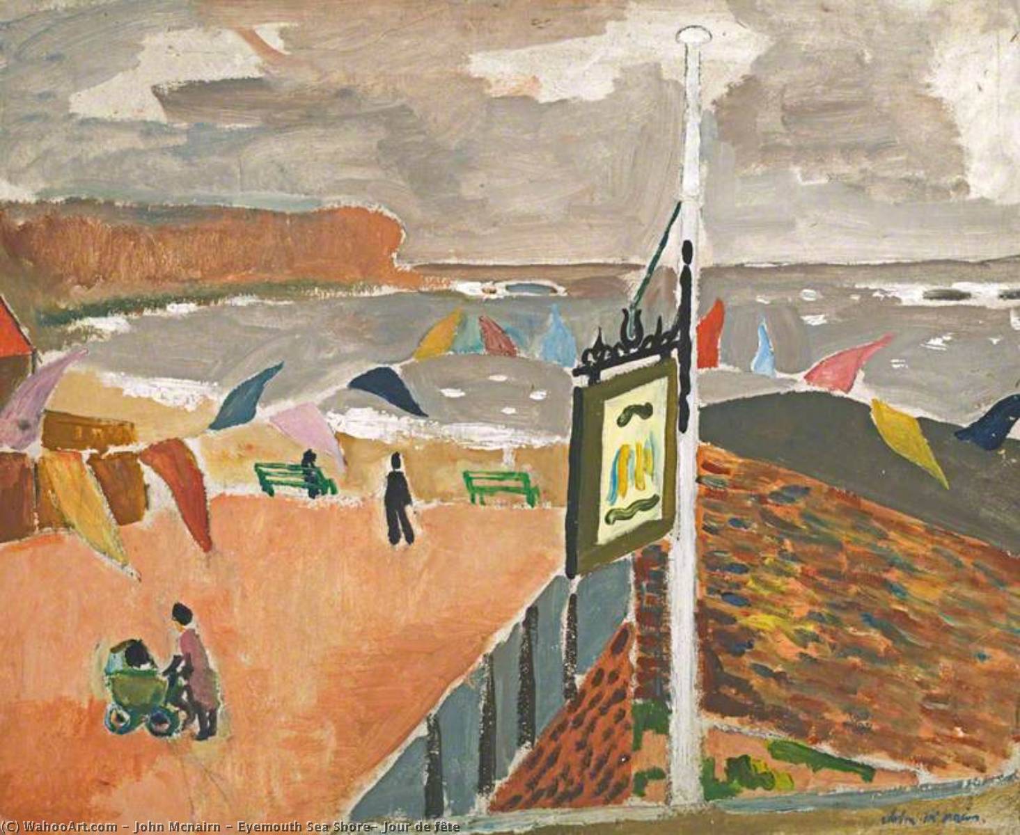Eyemouth Sea Shore, Jour De Fête — John Mcnairn