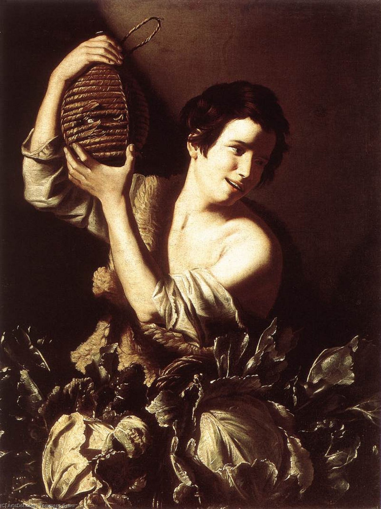 Boy With A Flask And Cabbages — Tommaso Salini