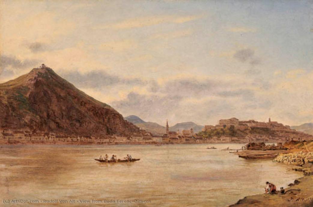 View From Buda Ferencáros — Rudolf Von Alt