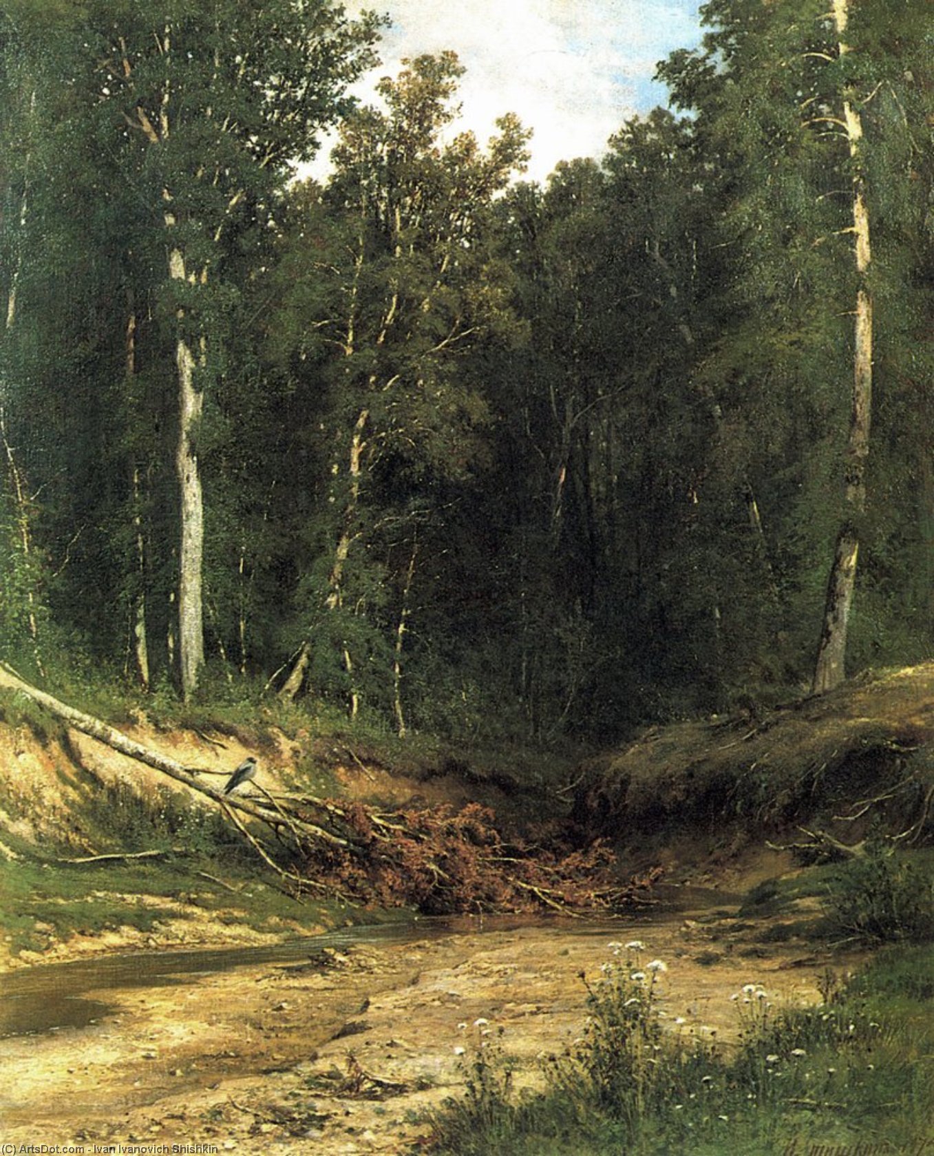 Forest Stream — Ivan Ivanovich Shishkin