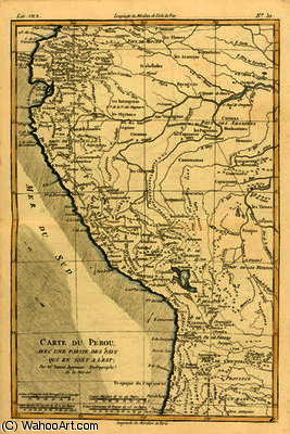 Peru, From 'atlas De Toutes Les Parties Connues Du Globe Terrestre' By Guillaume Raynal Pu — Rigobert Bonne (charles Marie Rigobert Bonne)