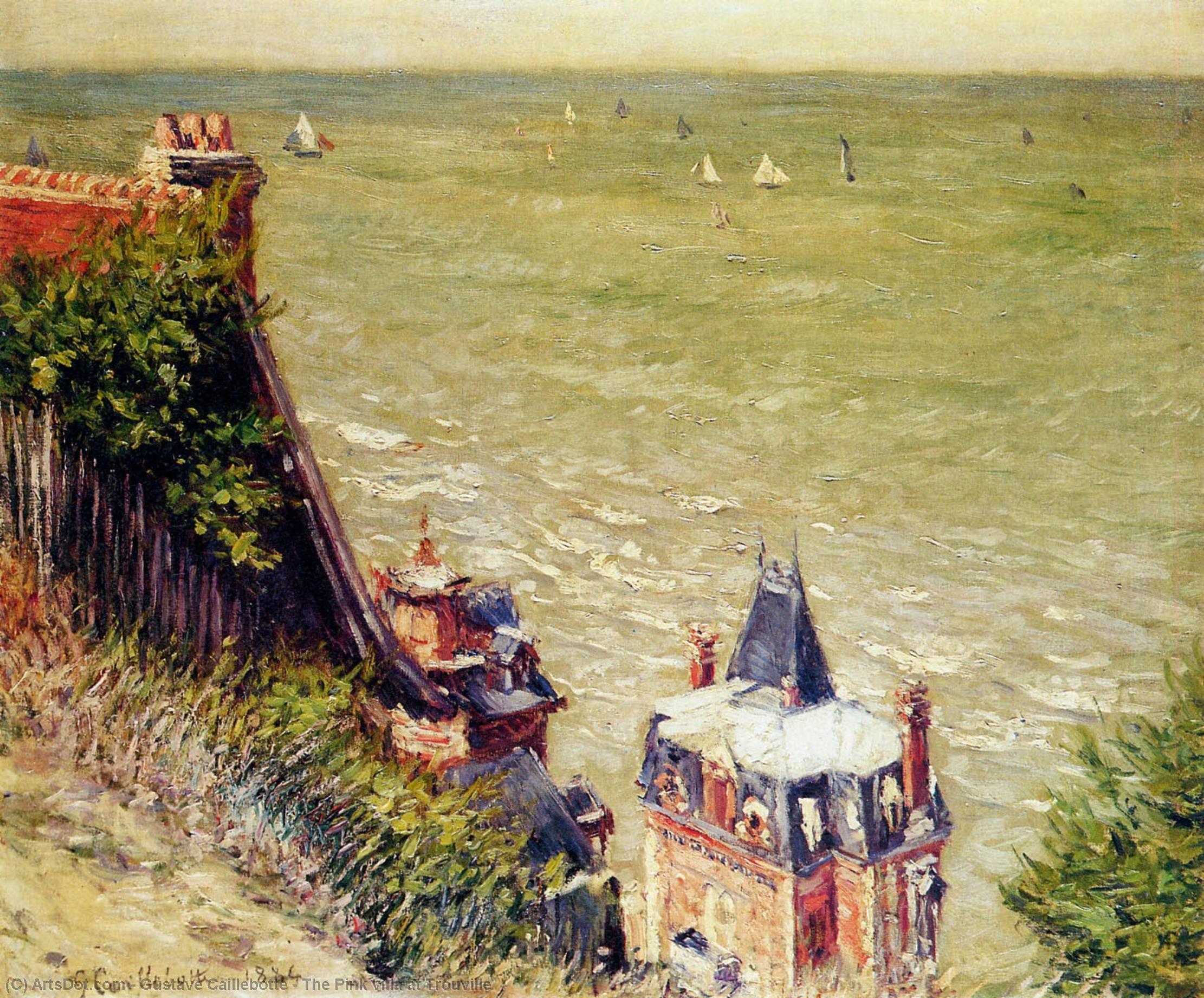 The Pink Villa At Trouville — Gustave Caillebotte