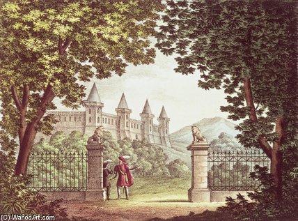 The Gardens Of Windsor Castle — Alessandro Sanquirico