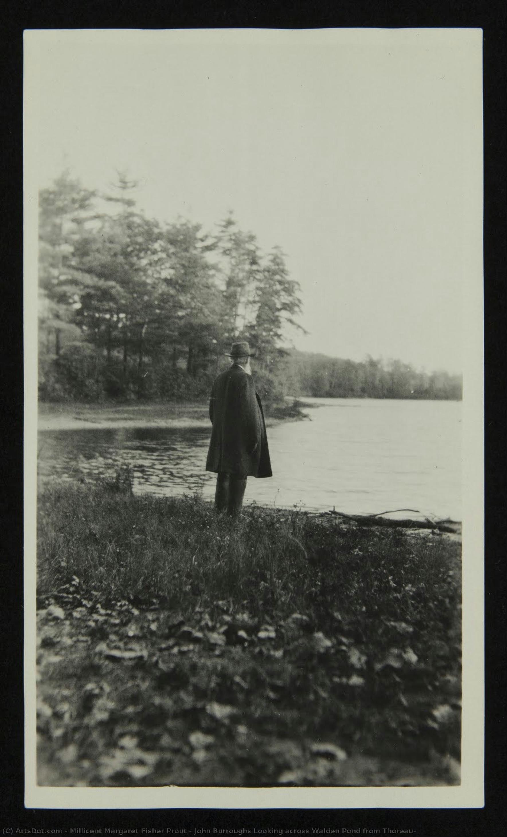 John Burroughs Looking Across Walden Pond From Thoreau — Millicent Margaret Fisher Prout