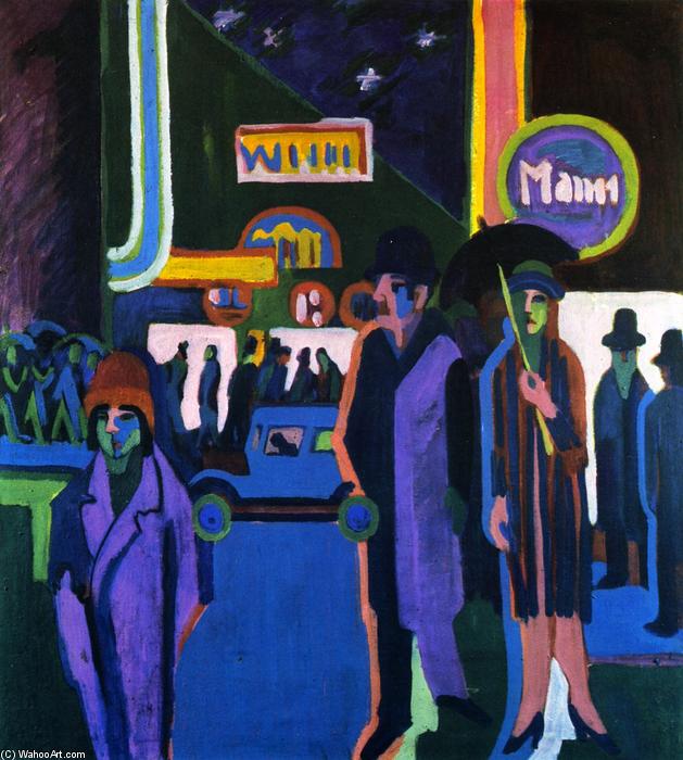 Street Scene At Night — Ernst Ludwig Kirchner