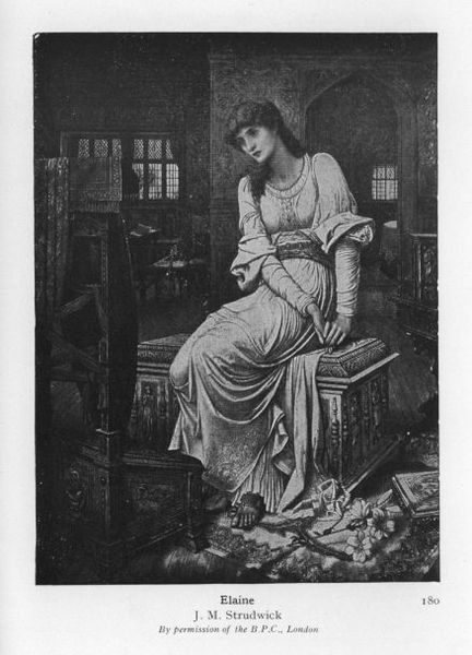 Illustration From U. Waldo Cutler's Stories Of King Arthur And His Knights — John Melhuish Strudwick