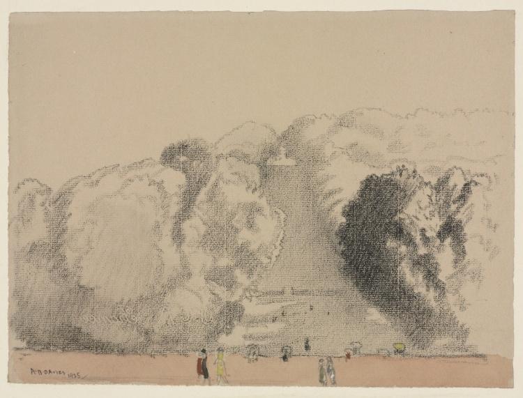 Park At Saint Cloud Near Paris — Arthur B. Davies