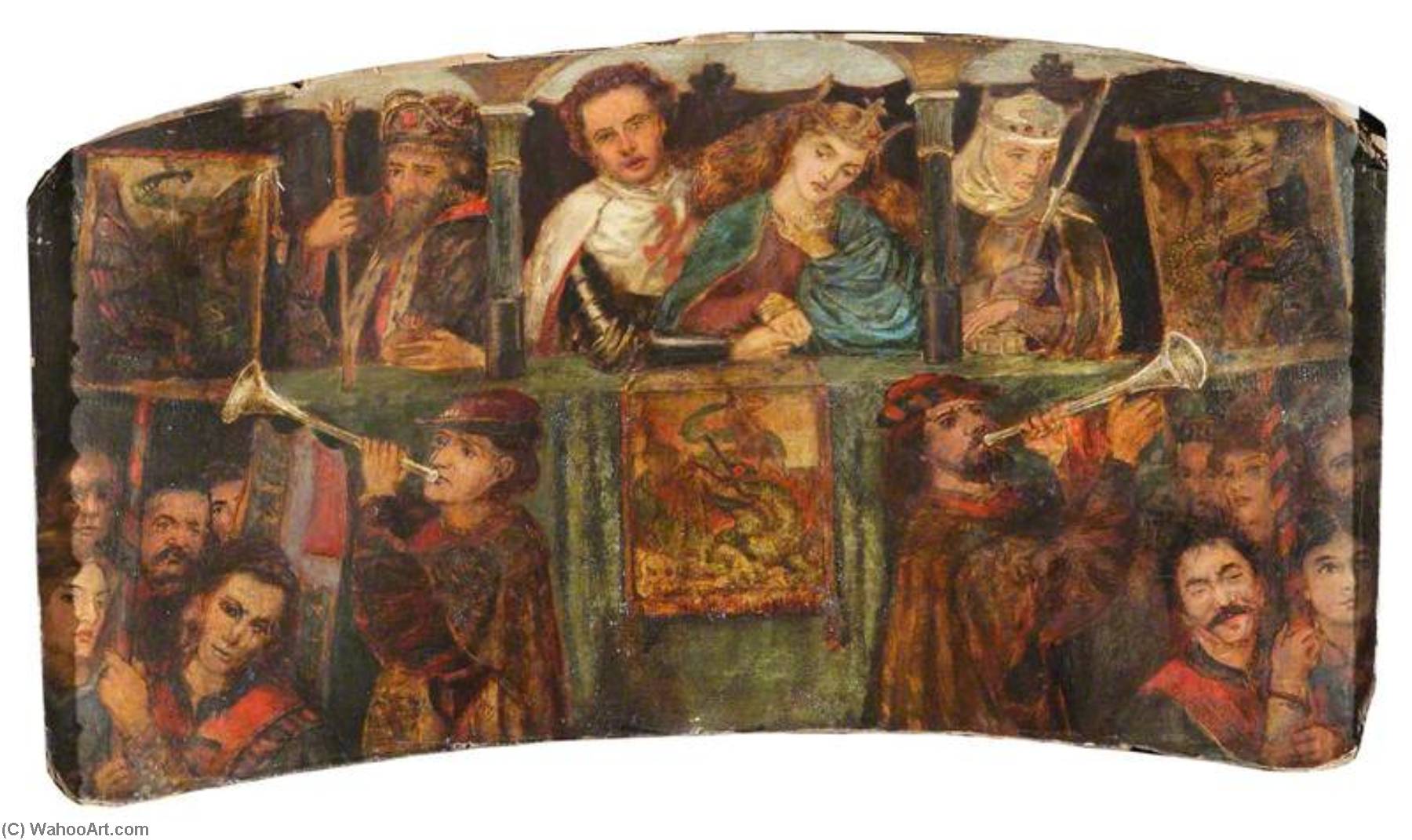 The Theodore Watts Dunton Cabinet The Wedding Of Saint George — Henry Treffry Dunn