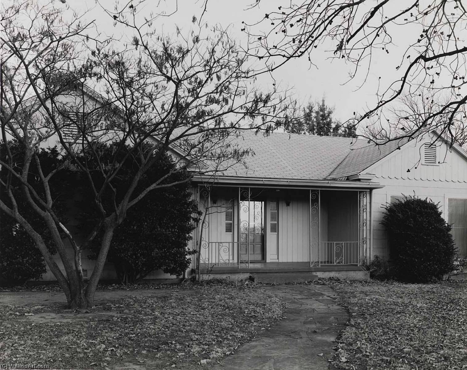 Front Entrance Of My Parents' Home, Wenonah And Kessler, Wichita Falls, 1978 — Frank Gohlke