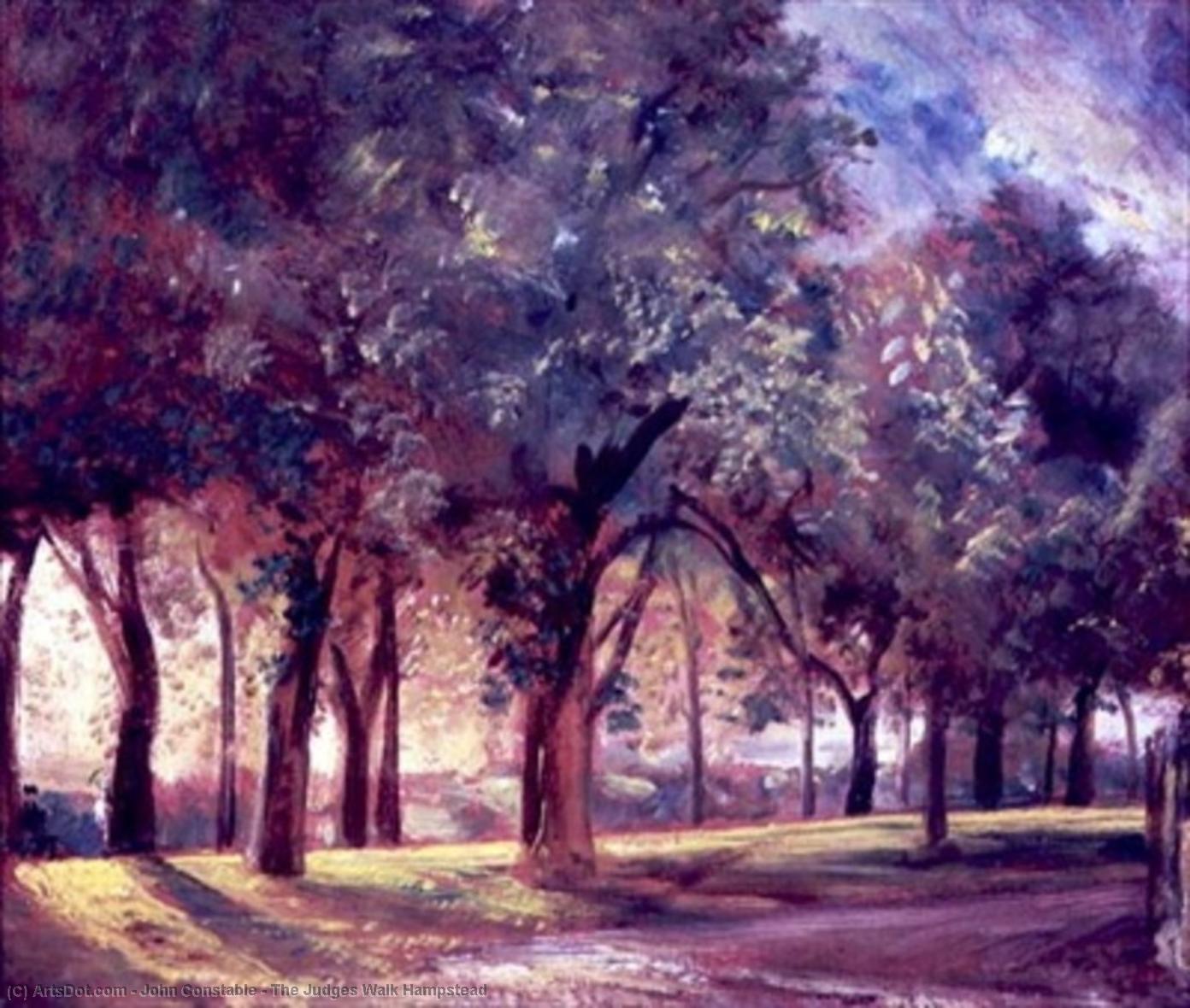 El Paseo De Los Jueces En Hampstead — John Constable
