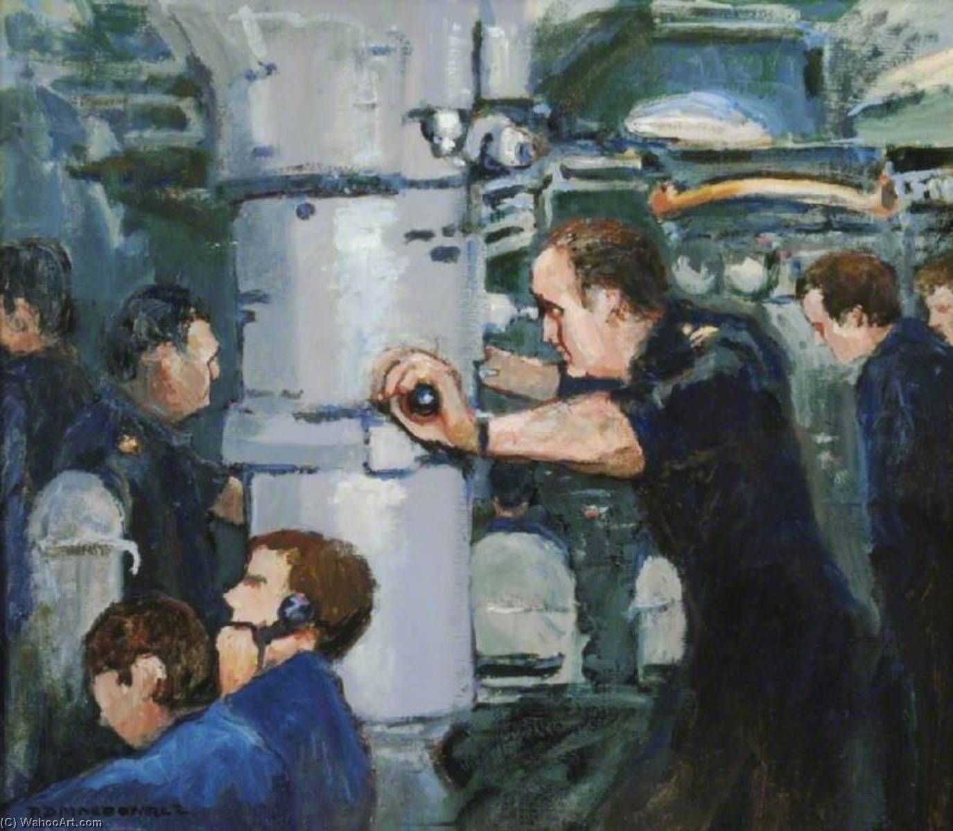 Control Room Of Hms 'renown' — Roderick Macdonald
