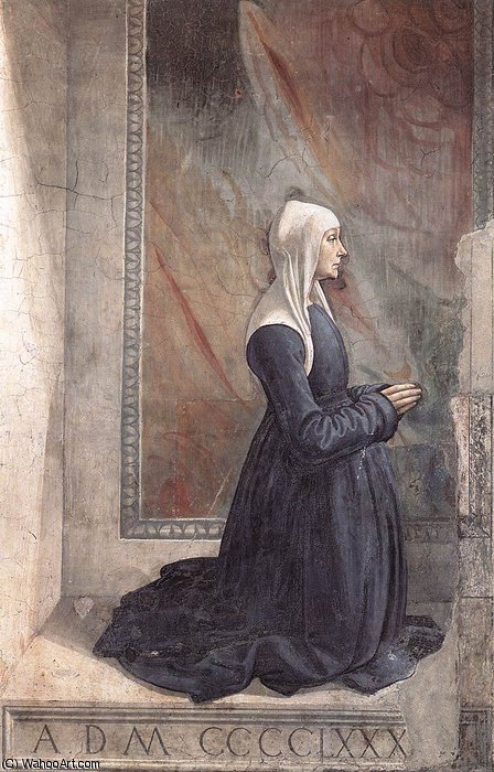 Portrait Of The Donor Nera Corsi Sassetti — Domenico Ghirlandaio