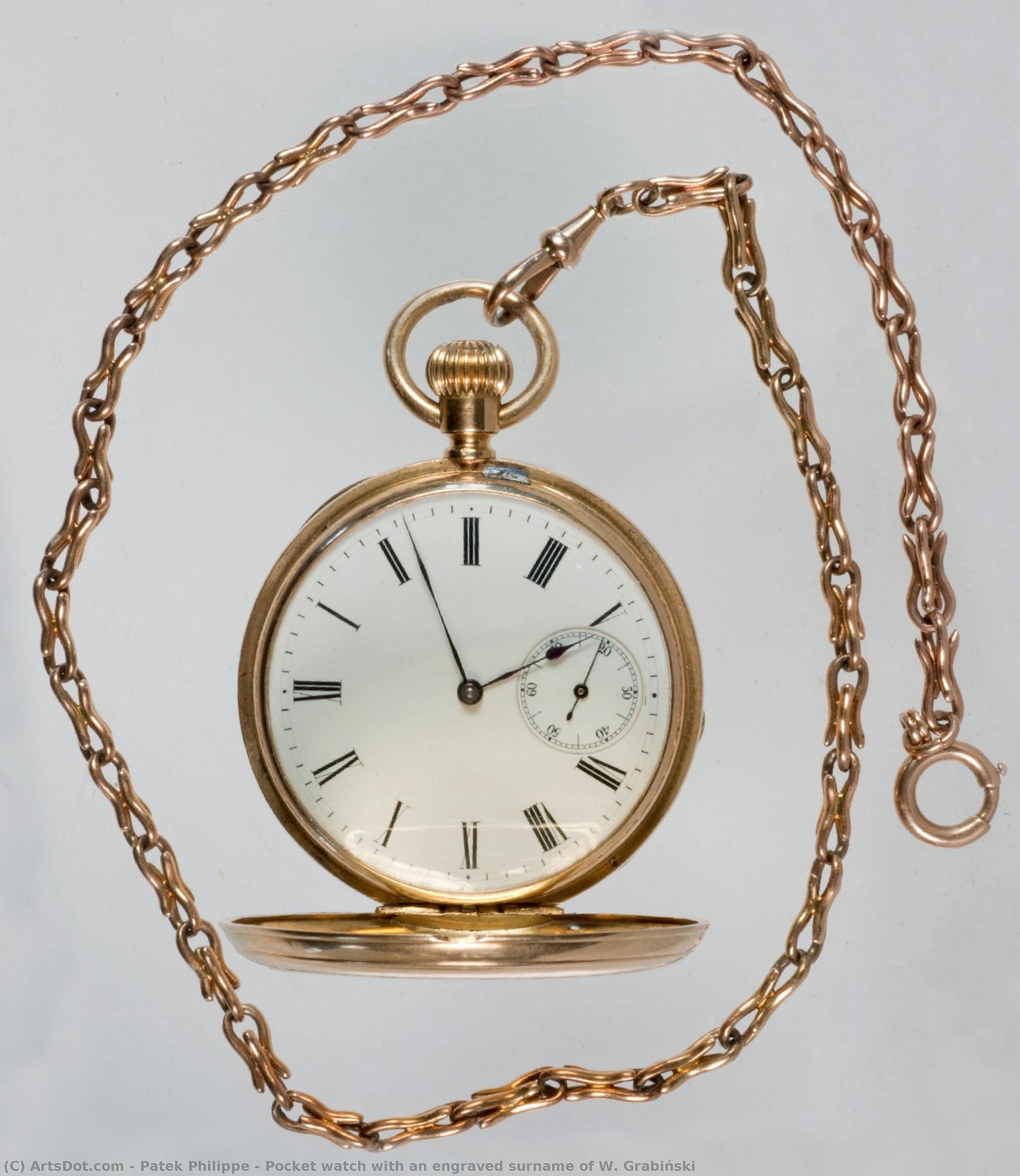 Pocket Watch With An Engraved Surname Of W. Grabiński — Patek Philippe