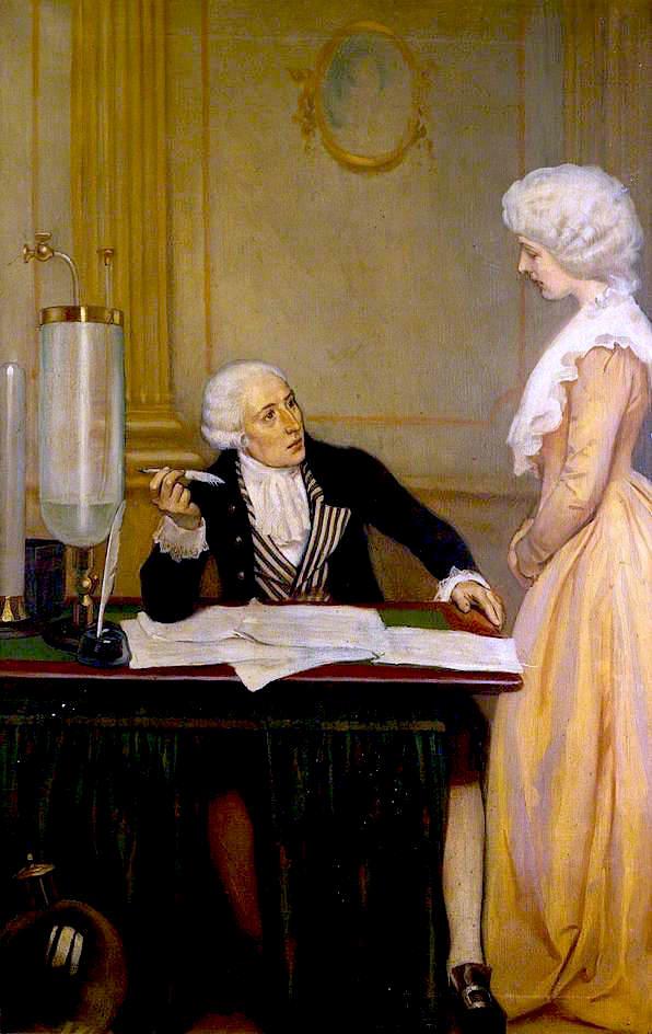 Lavoisier Explaining To His Wife The Result Of His Experiments On Air — Ernest Board