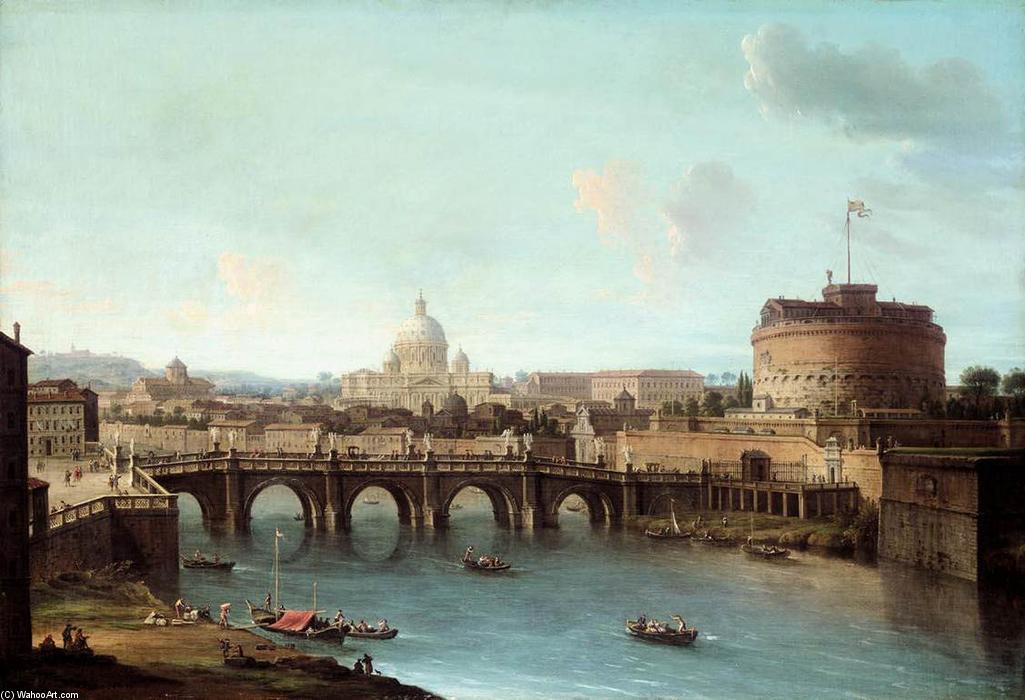 Rome: View Of The Tiber — Antonio Joli