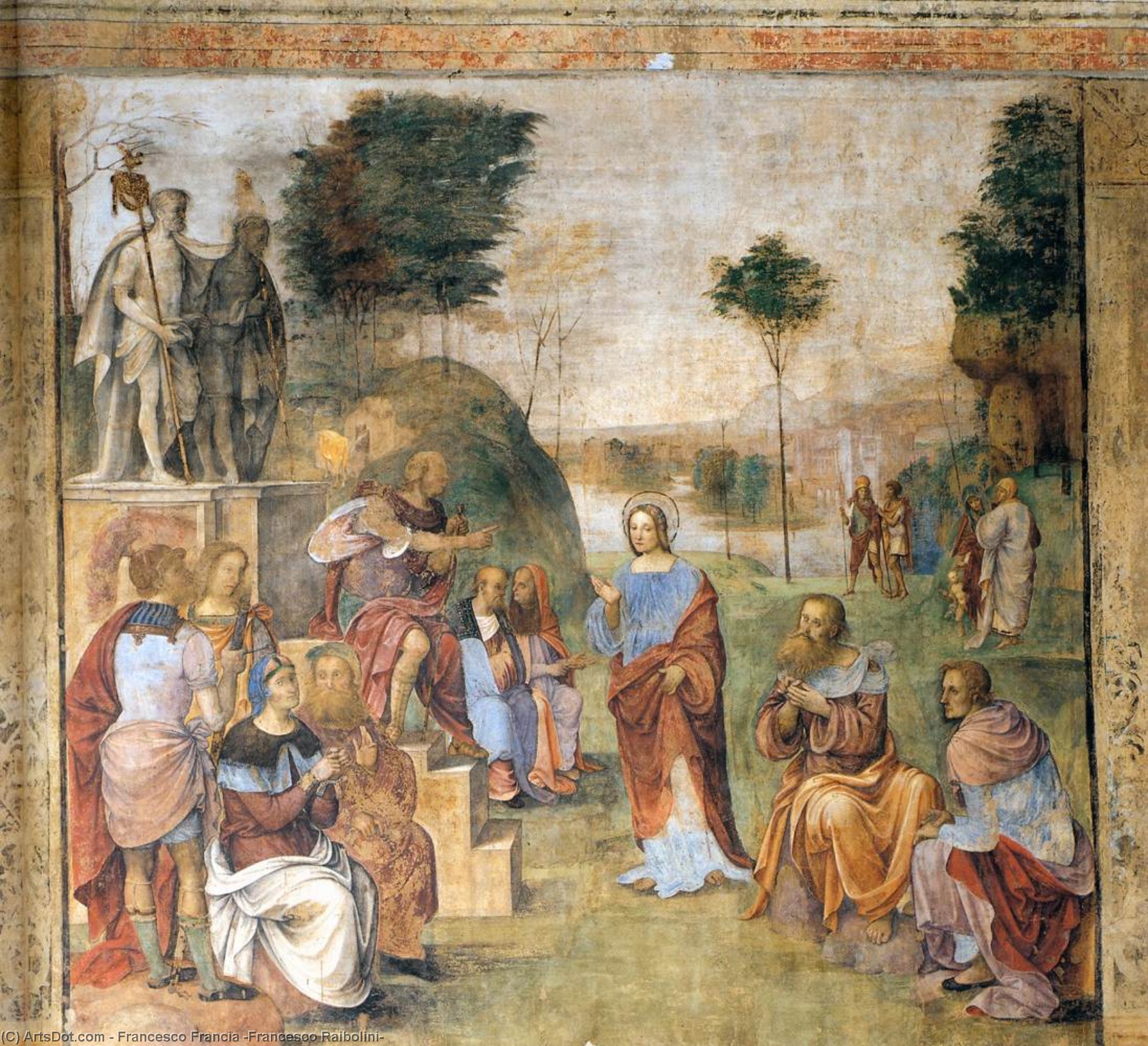 Legend Of Sts Cecilia And Valerian, Scene 7 — Francesco Francia (francesco Raibolini)