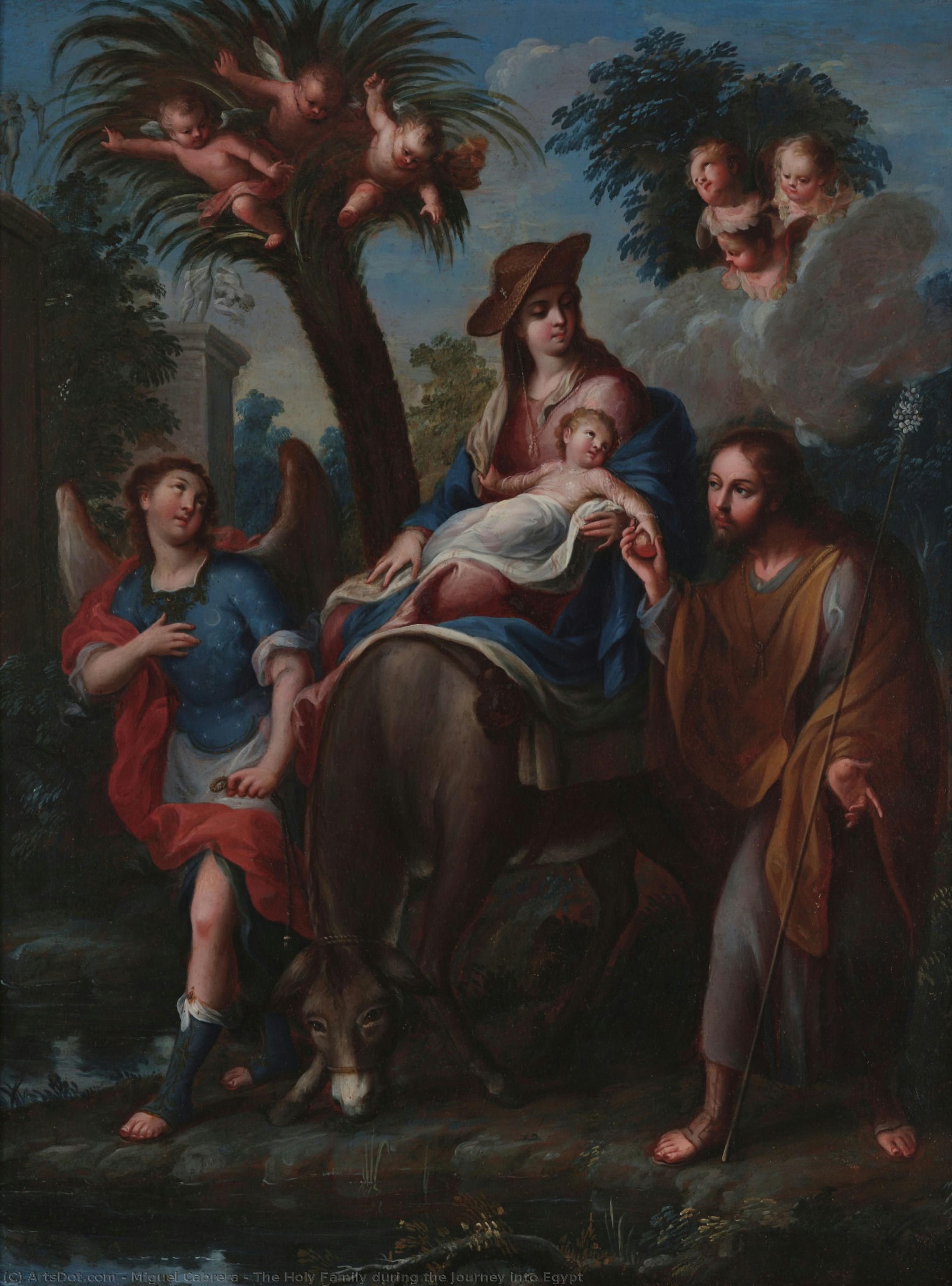 The Holy Family During The Journey Into Egypt — Miguel Cabrera