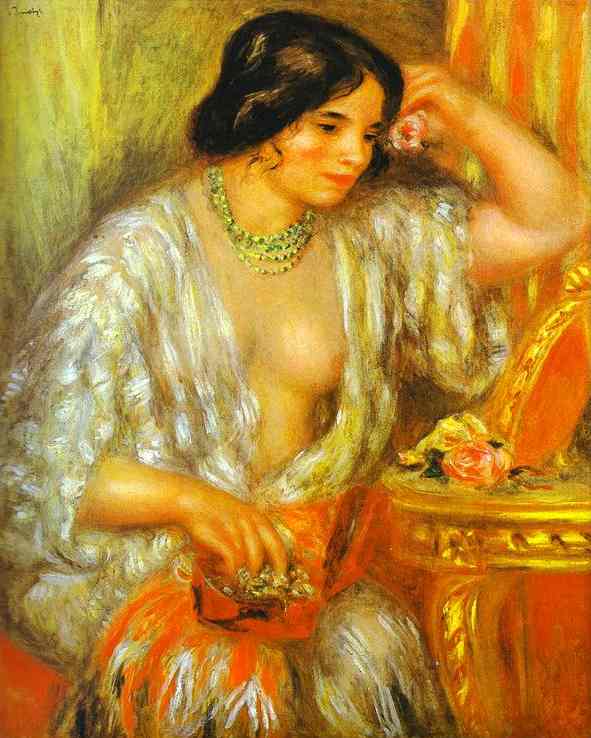 Gabrielle With Jewel Box — Pierre-auguste Renoir