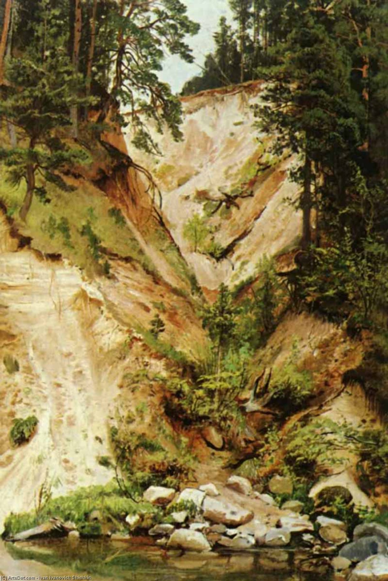 Precipice — Ivan Ivanovich Shishkin