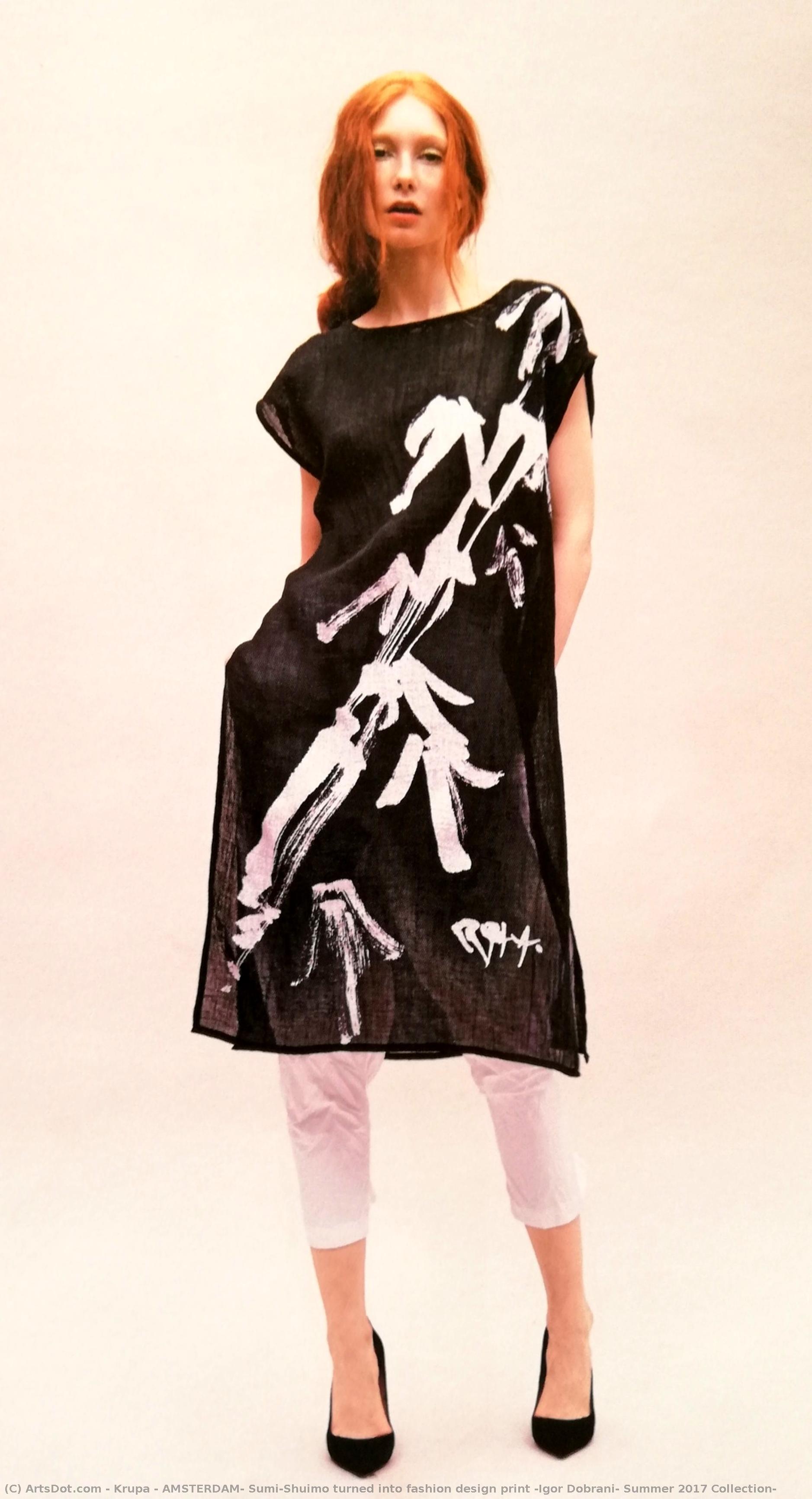 Amsterdam: Sumi/shuimo Turned Into Fashion Design Print (igor Dobranić Summer 2017 Collection) — Krupa