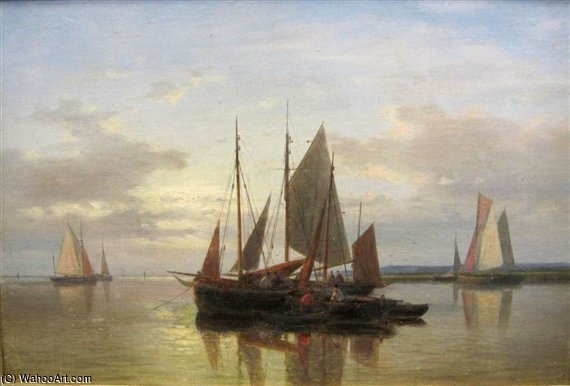 Calm On An Estuary — Abraham Hulk Senior