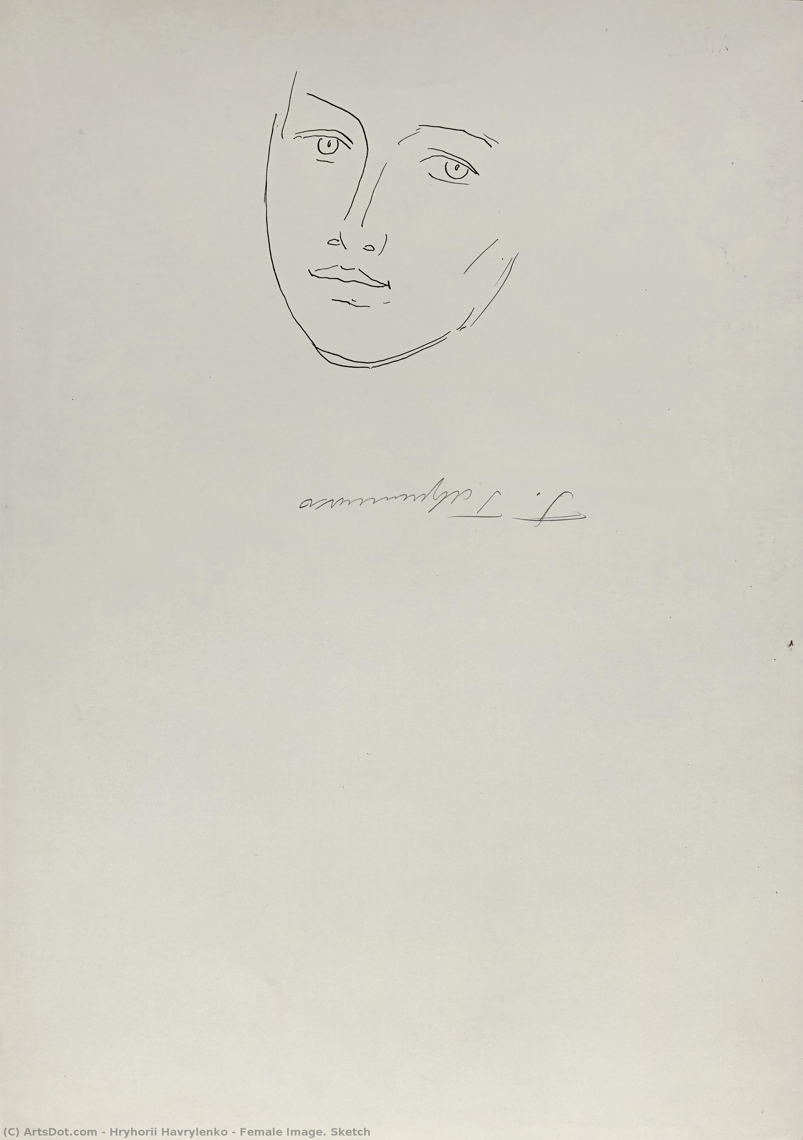 Female Image. Sketch — Hryhorii Havrylenko