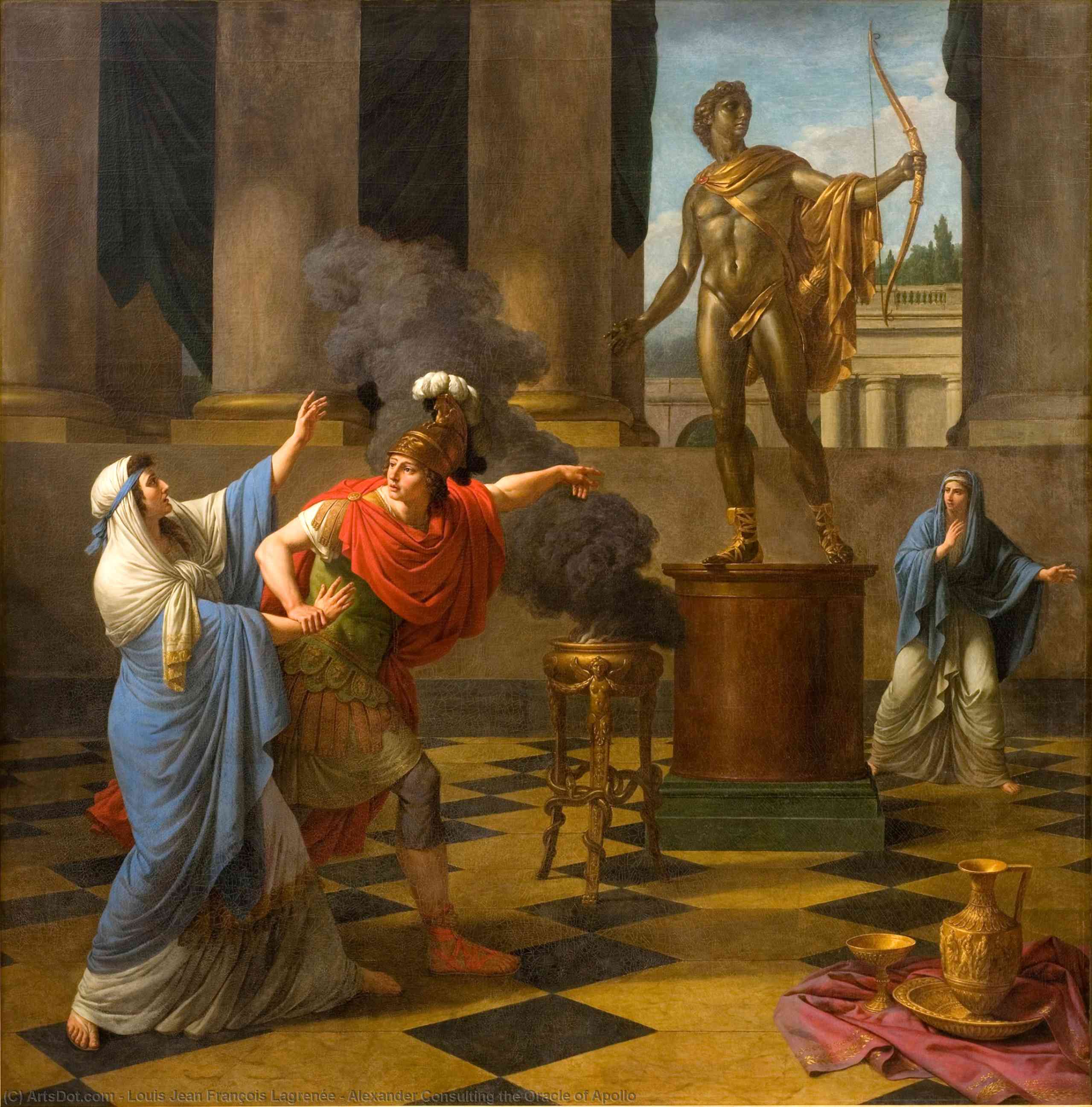Alexander Consulting The Oracle Of Apollo — Louis Jean François Lagrenée