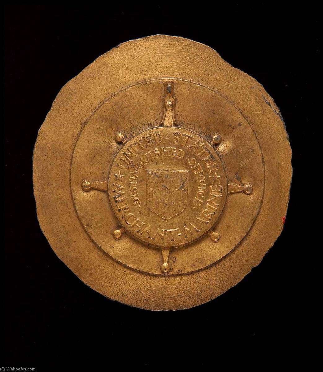 United States Merchant Marine Distinguished Service Medal (reverse) — Paul Manship