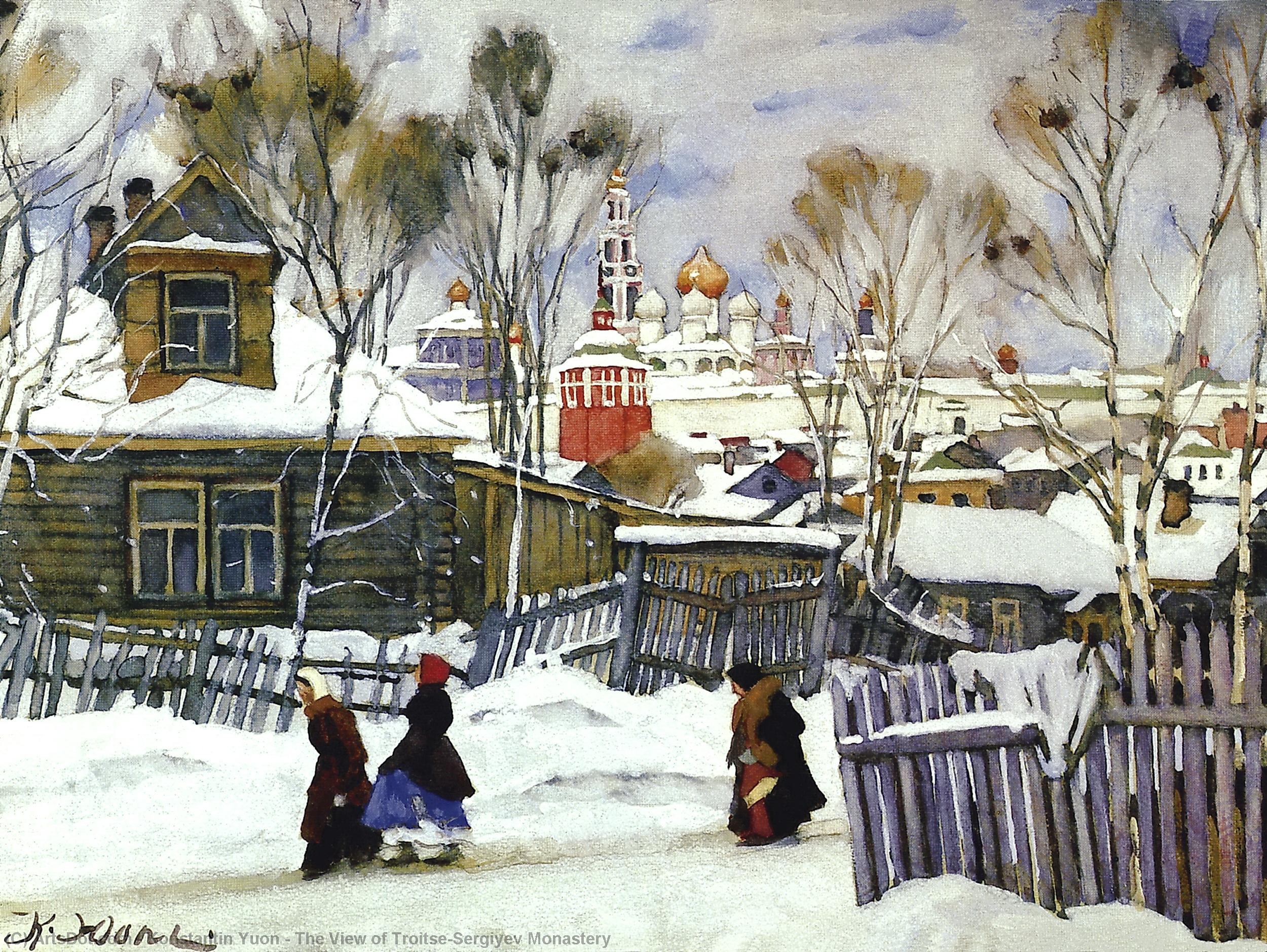 The View Of Troitse-sergiyev Monastery — Konstantin Yuon