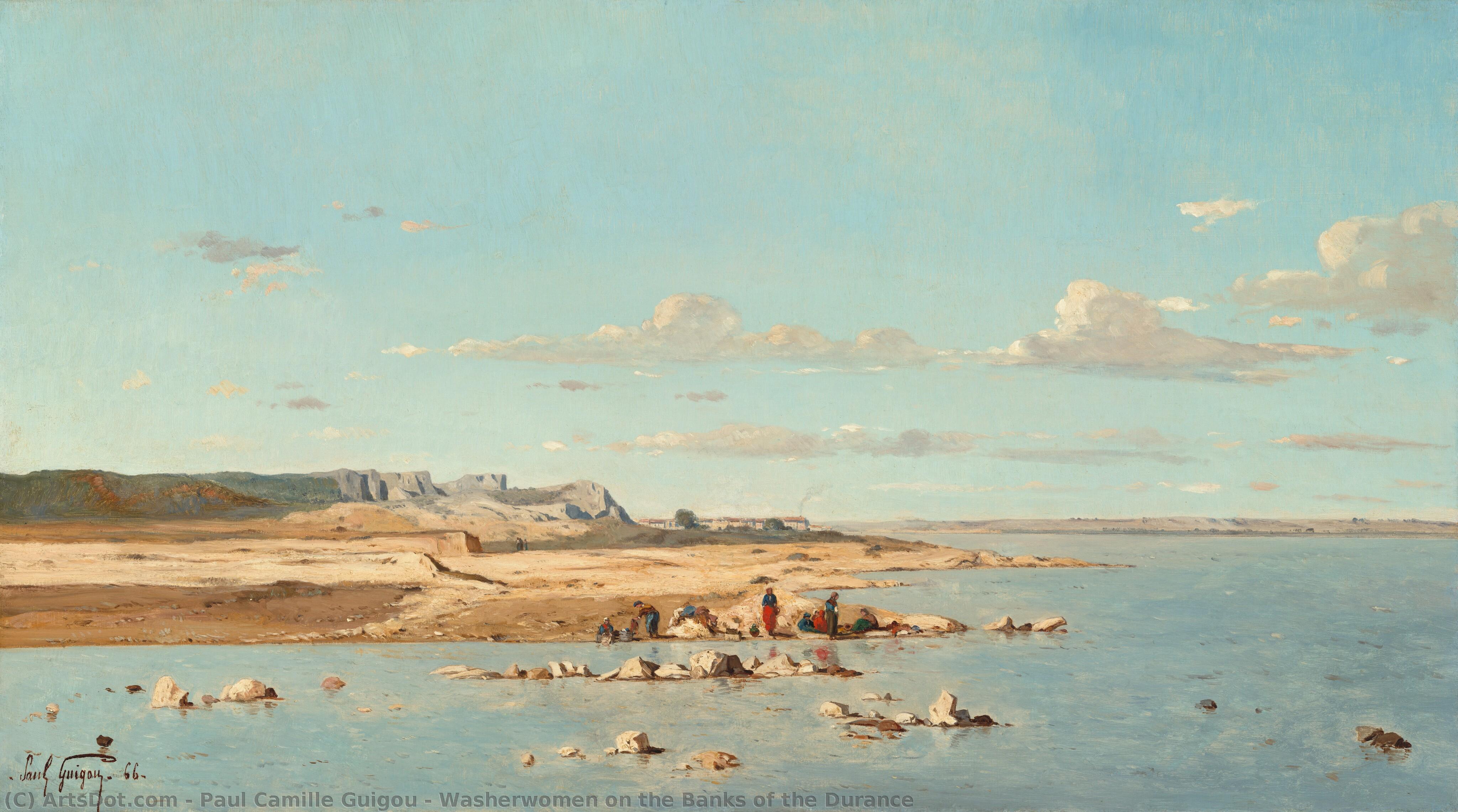 Washerwomen On The Banks Of The Durance — Paul Camille Guigou