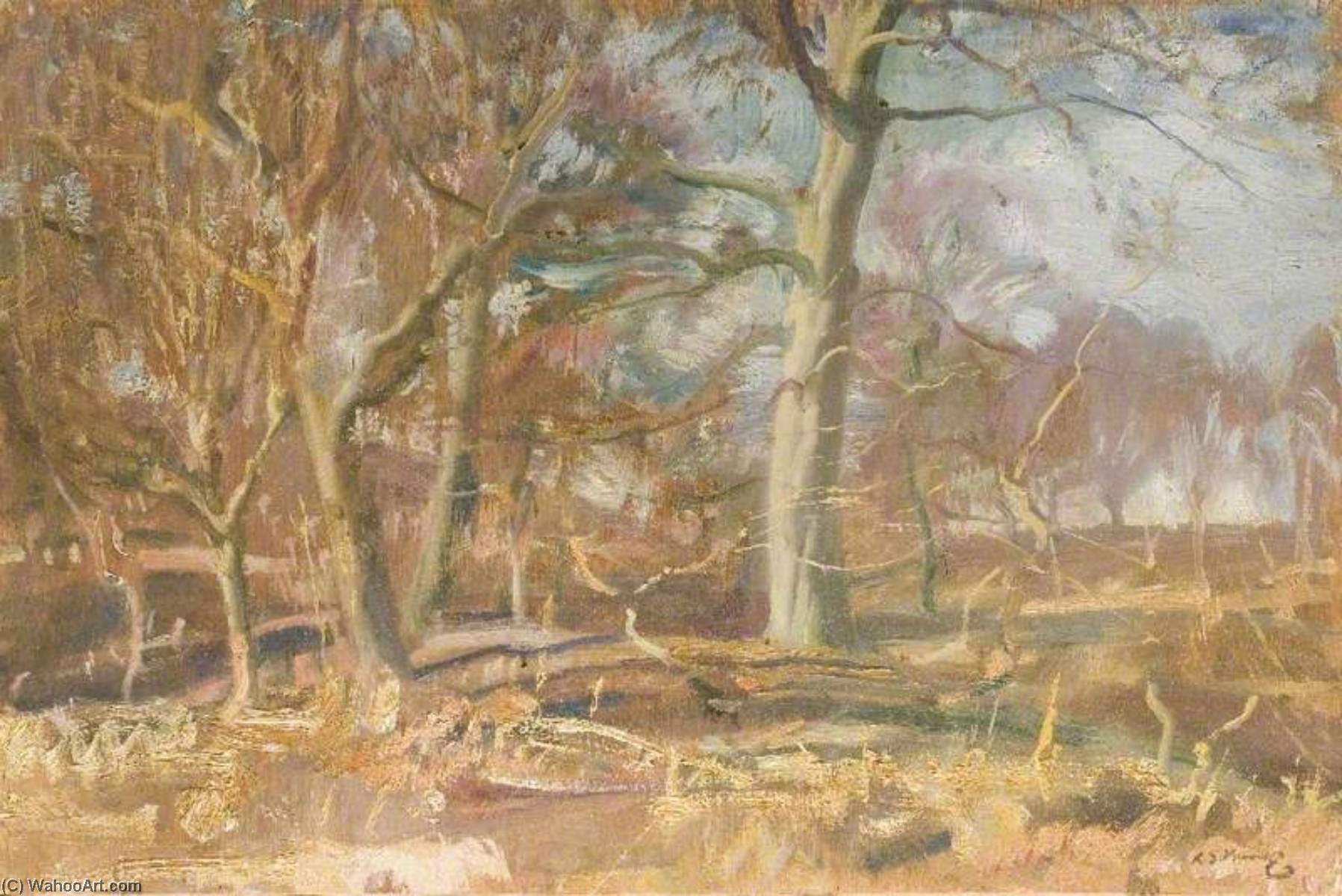 Study For 'edge Of The Wood' — Sir Alfred James Munnings