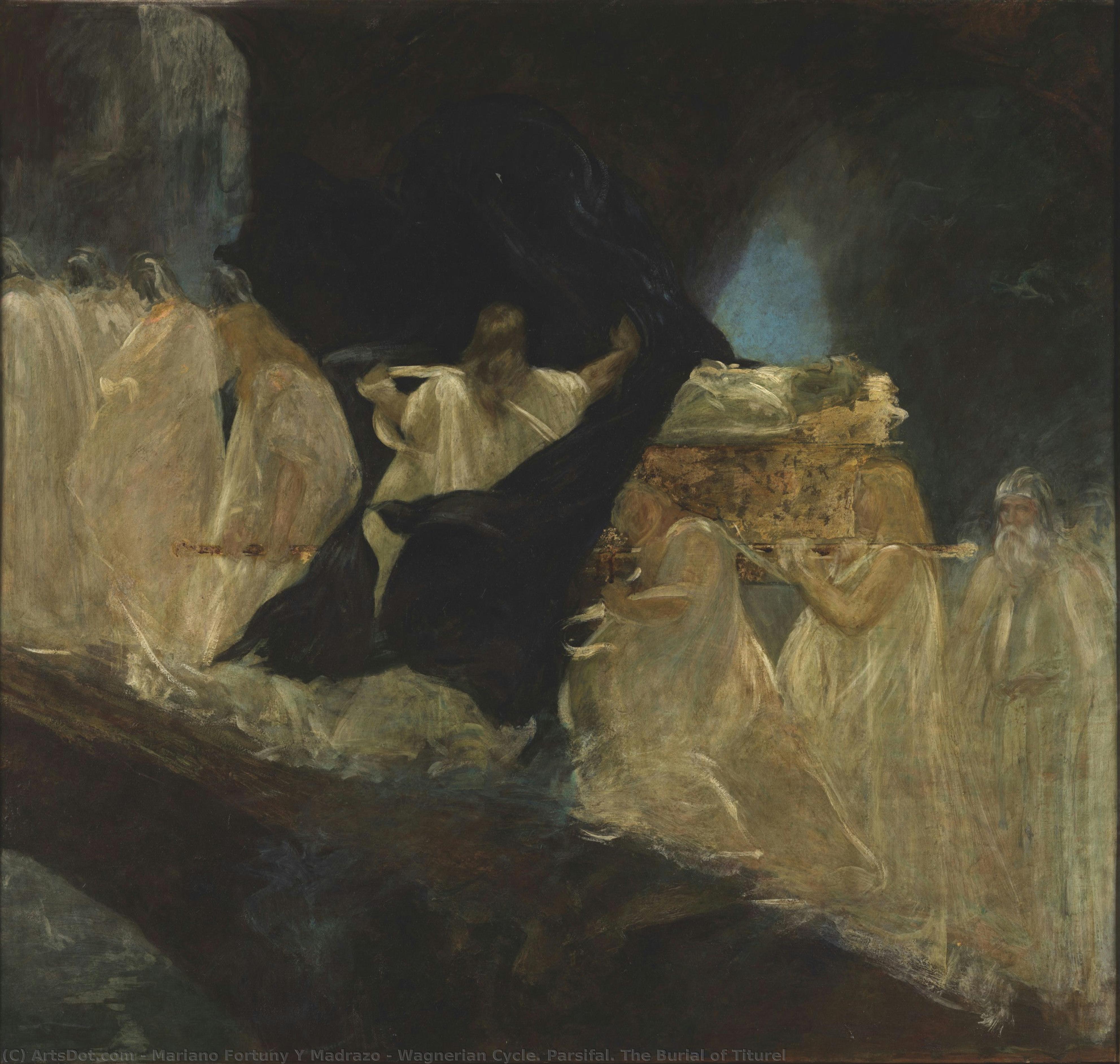 Wagnerian Cycle. Parsifal. The Burial Of Titurel — Mariano Fortuny Y Madrazo