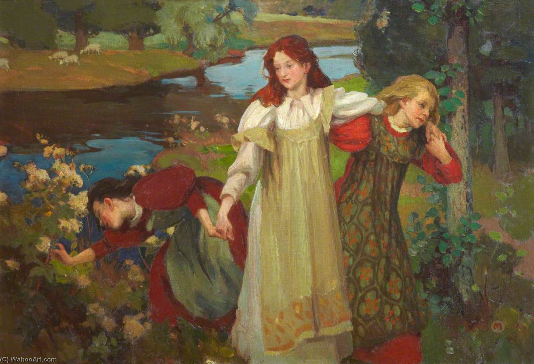 'there Were Three Maidens Pu'd A Flower (by The Bonnie Banks O' Fordie)' — Charles Hodge Mackie